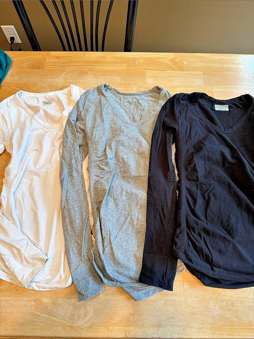 Athleta SET OF 3-PURE Long Sleeve Tops XS